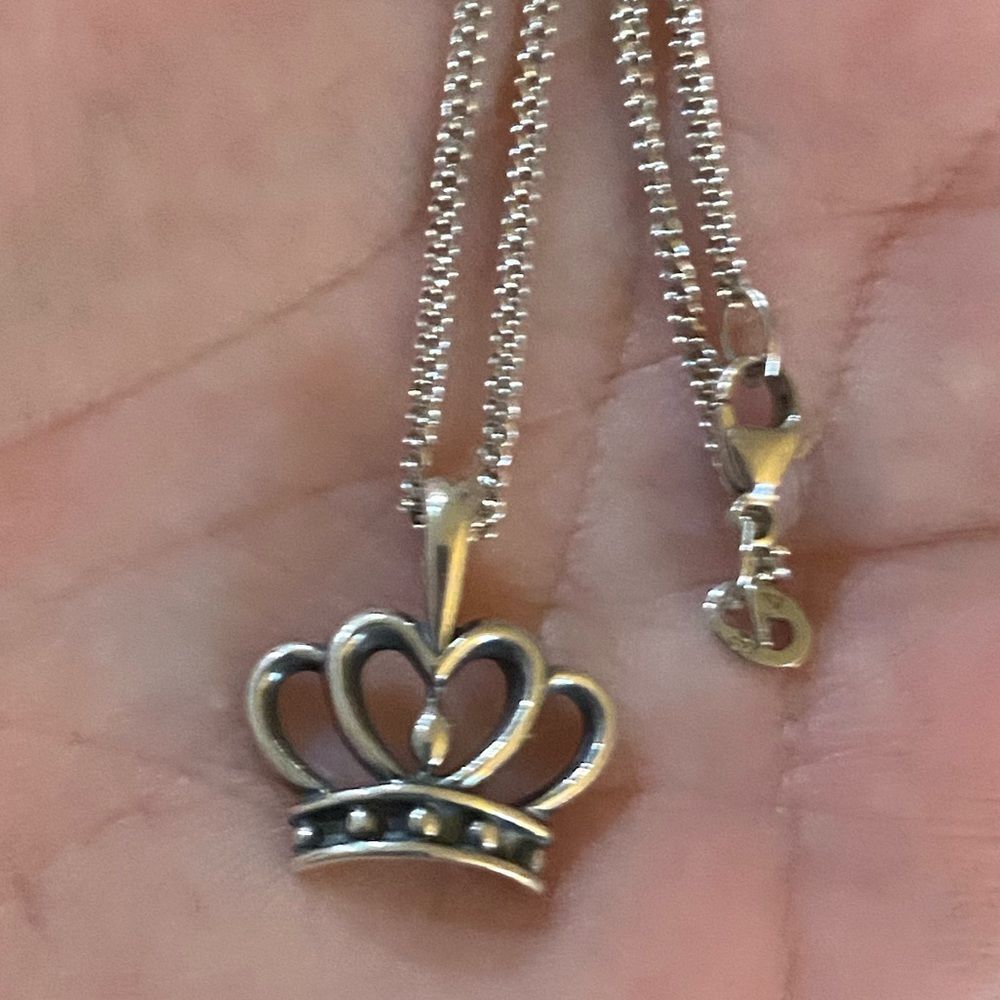 James Avery Retired Queen Of Hearts Necklace Gem